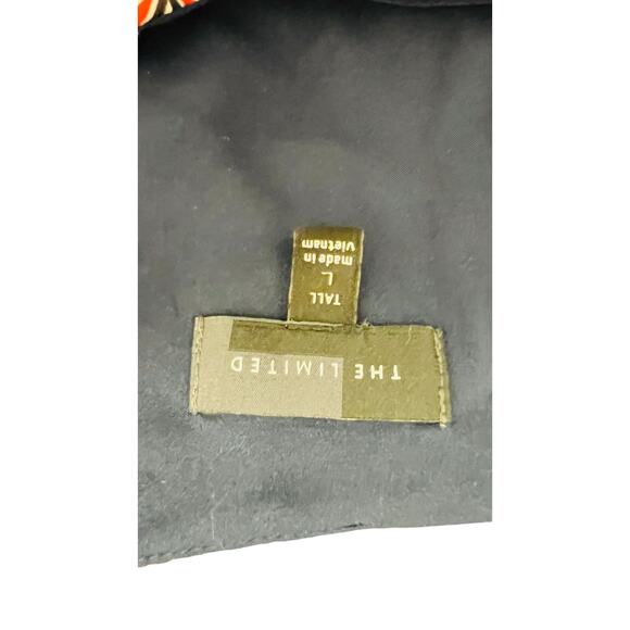 🔴 The Limited L Red Geo Print Dress Tall Retro Mod 70s Style Workwear Chic - Picture 4 of 4